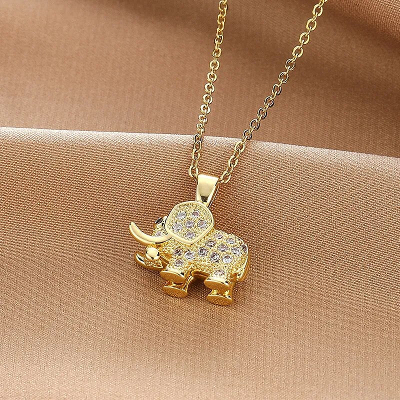 Elephant Pendant Necklace