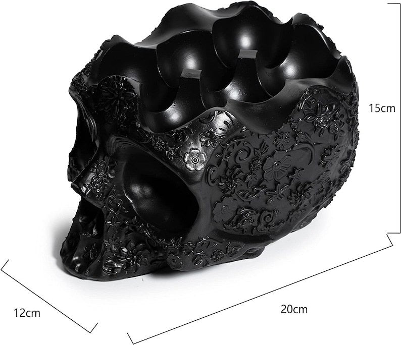 Gothic Skull Egg Holder Resin