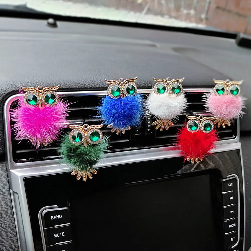 Crystal Owl Car Air Freshener Car Perfume