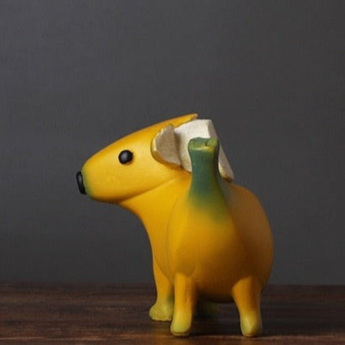 Banana Dog Statue Resin Figurines