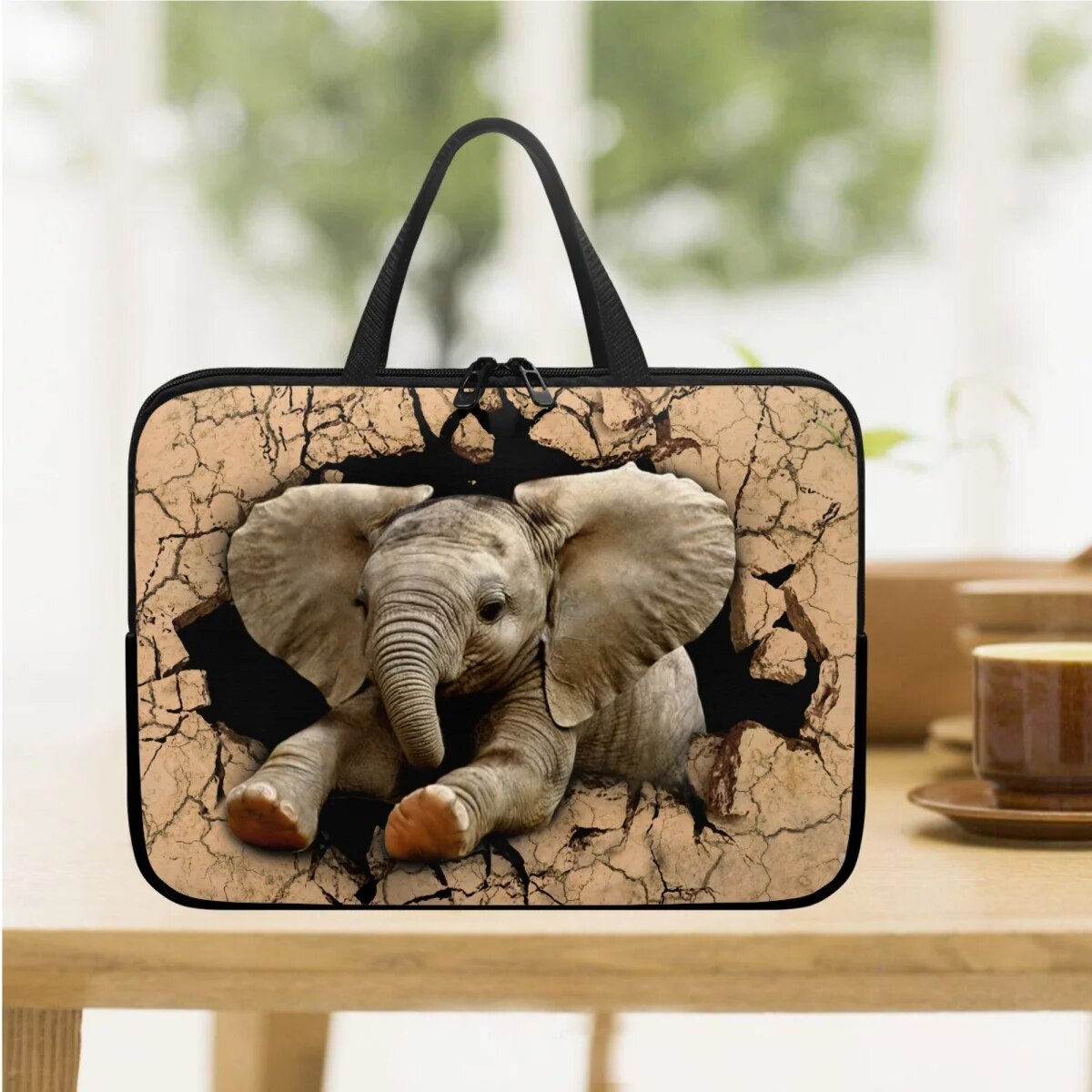 Cute Elephant Laptop Case Tablet Bag Zipper