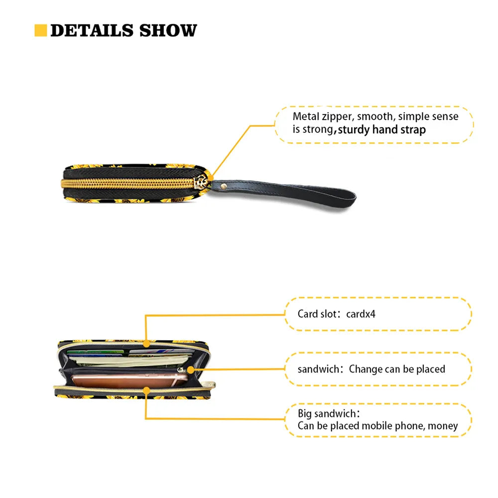 Owl Wallets Leather Purse Multifunction