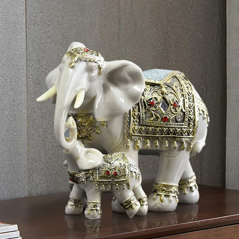 Elephant Resin Decoration Statue Handicrafts