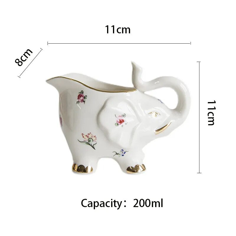 Elephant Shaped Milk Cup Ceramic