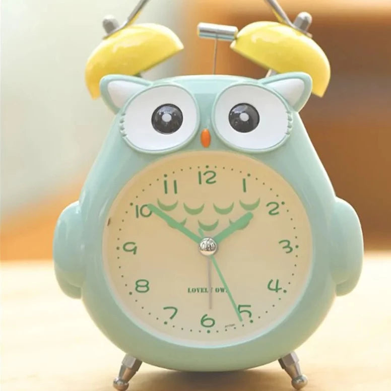 Cartoon Owl Alarm Clock With Night Light