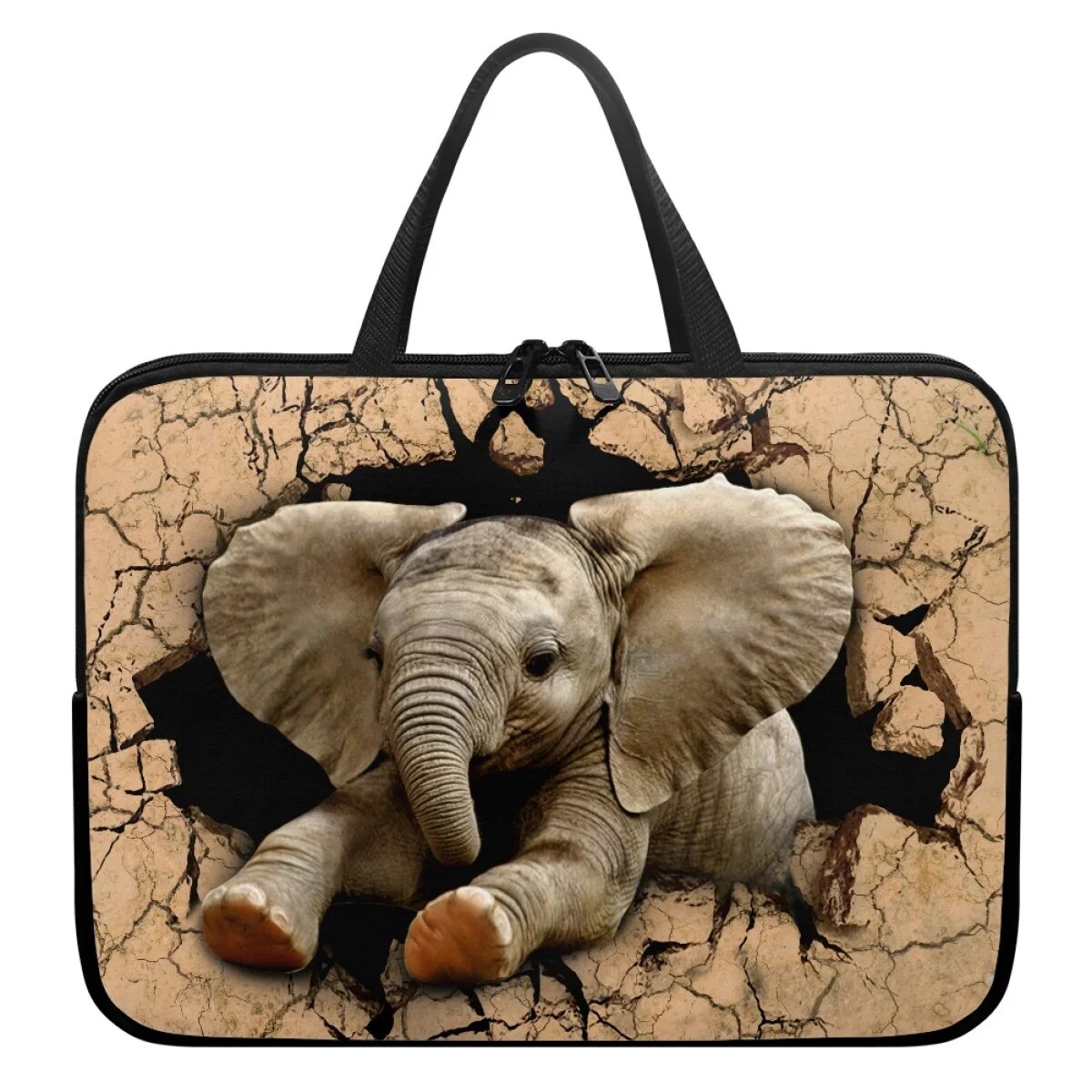Cute Elephant Laptop Case Tablet Bag Zipper