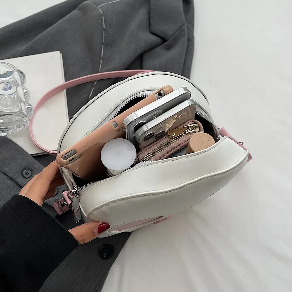 Skull Head Bag Leather Crossbody Bag