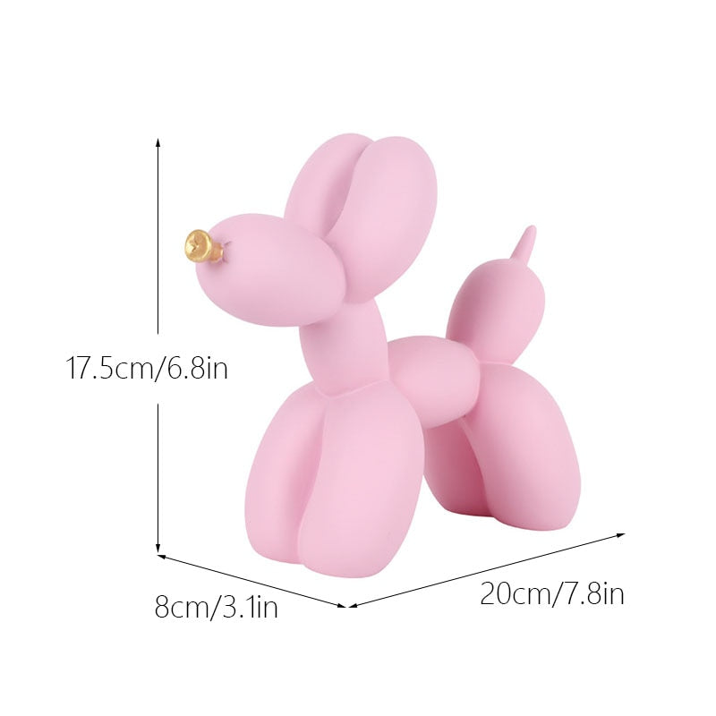 Balloon Dog Figurine Resin Decoration