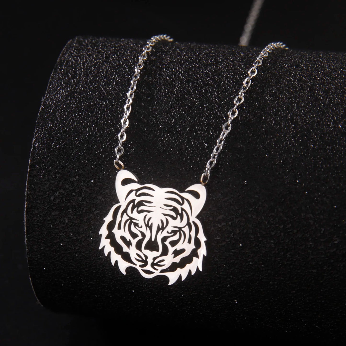Tiger Necklace Stainless Steel Gold Color/ Silver Color Pendant