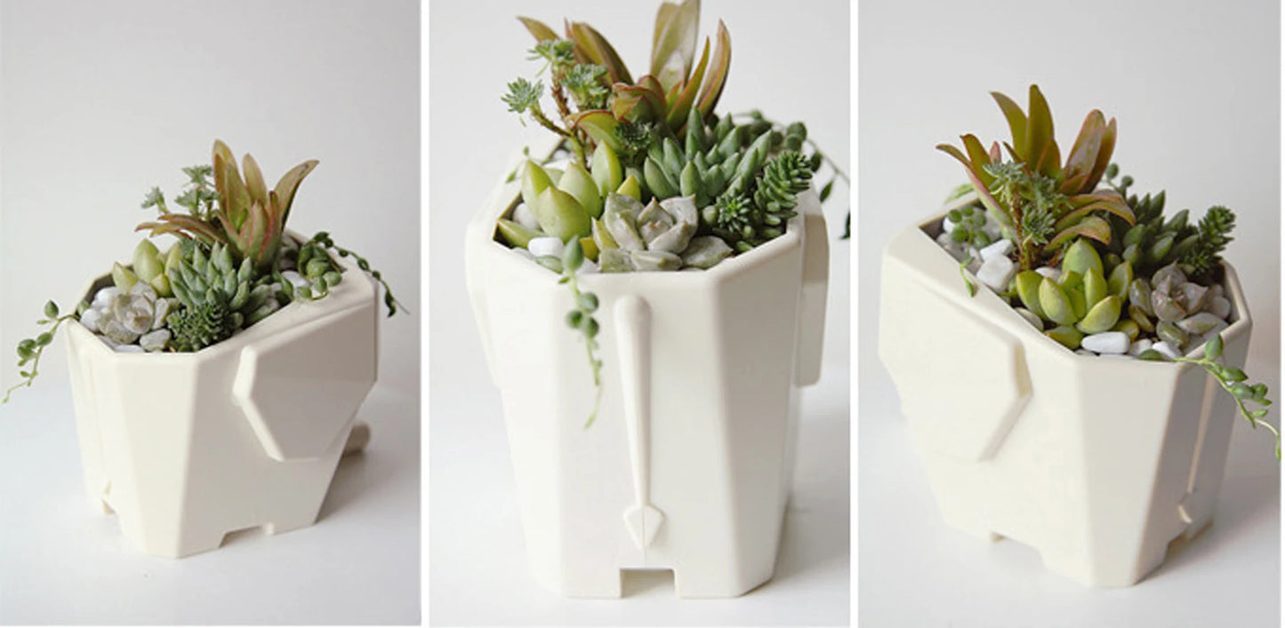 Elephant Shaped Multipurpose Resin Pot