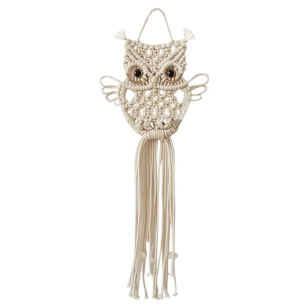 Owl Macrame Woven Wall Hanging