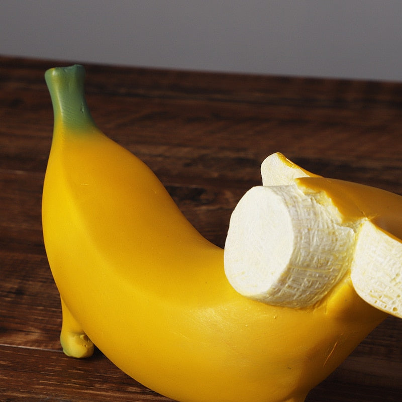 Banana Dog Statue Resin Figurines