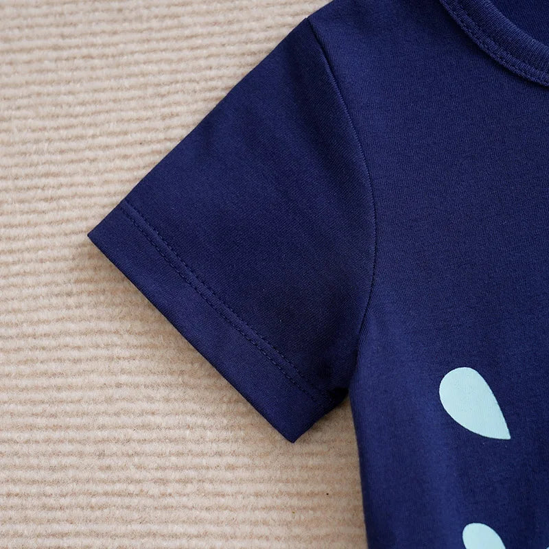Elephant Cotton 0-18 Short Sleeved Baby Jumpsuit