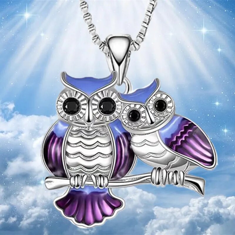 Owl Necklace Stainless Steel
