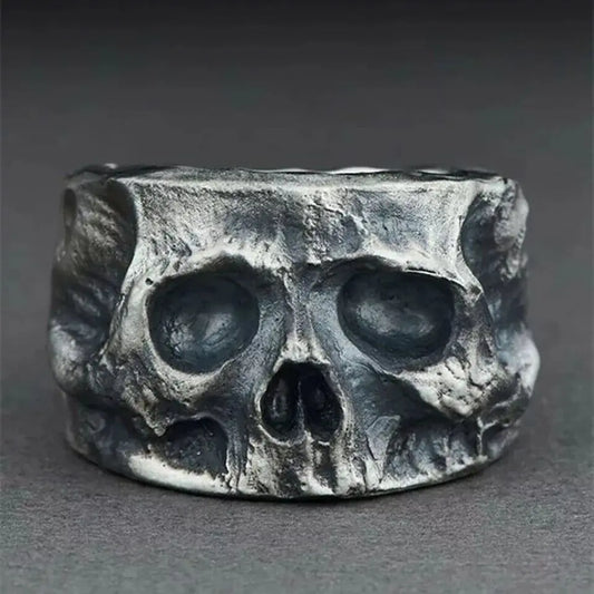 Skull Ring Metal Vintage