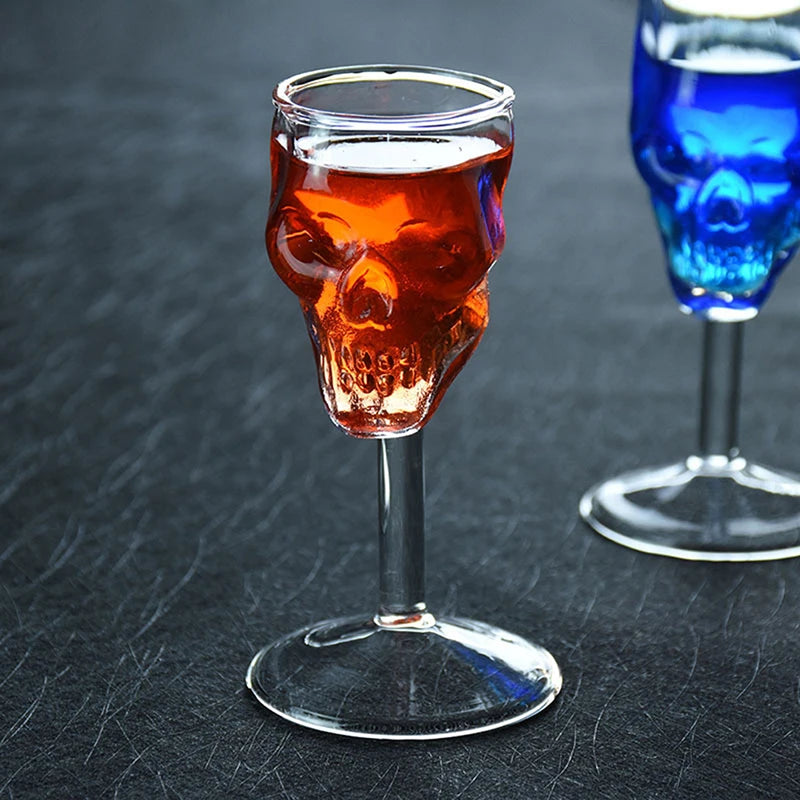 Skull Glass Cup Transparent