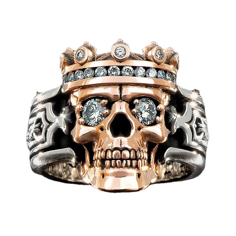 Skull Crown Ring King