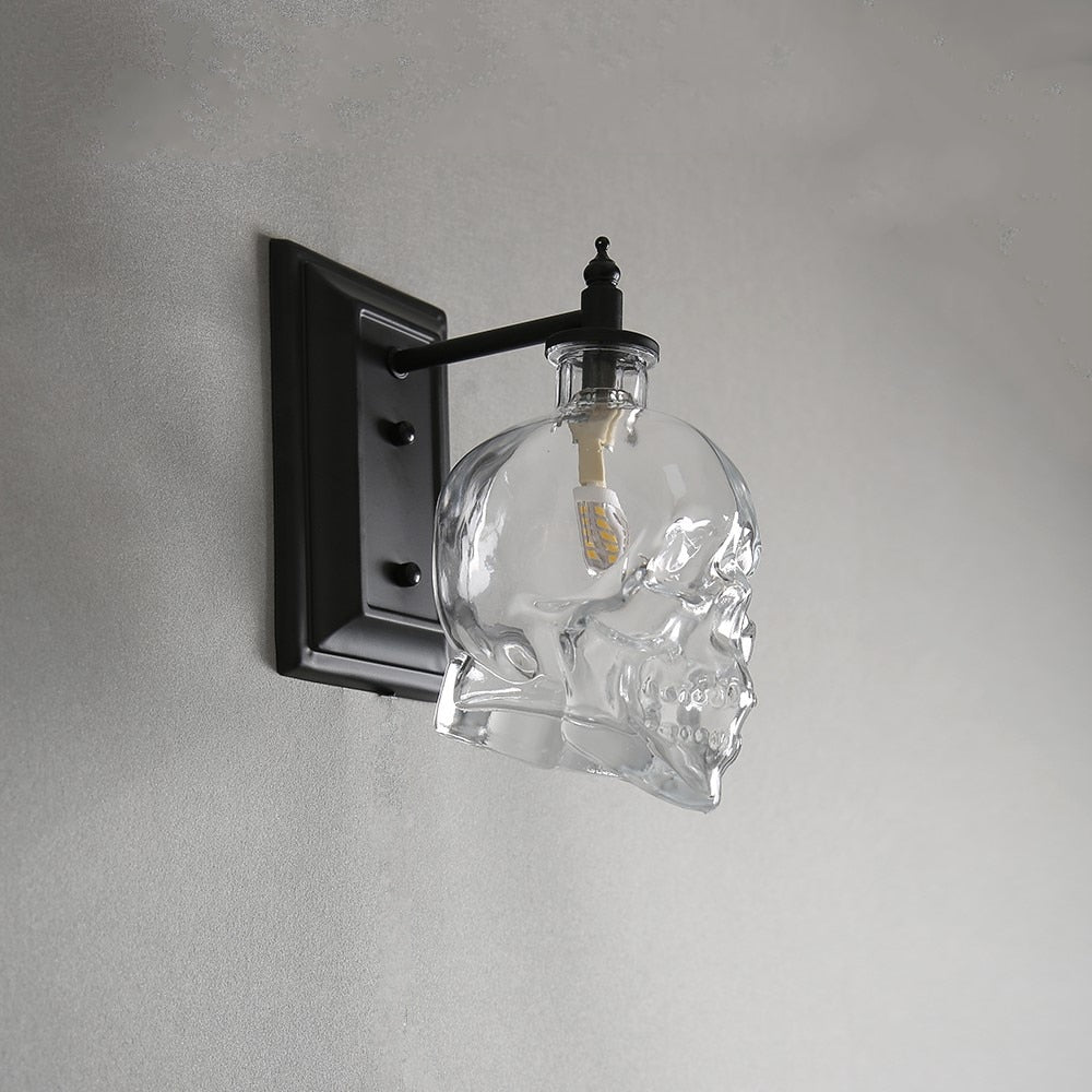 Skull Wall Lamp Retro Home Decoration