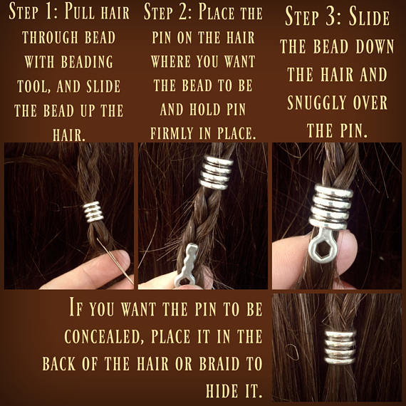 Skull Beard Loose Tube Rings