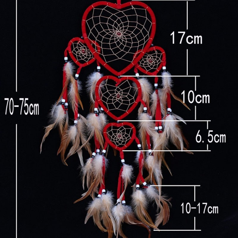 Heart Dream Feather Ornament Decoration