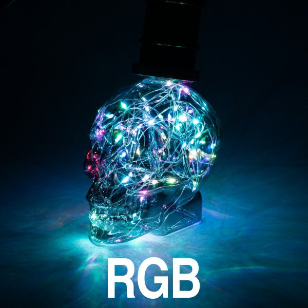 String Light RGB Skull LED Lamp Bulbs