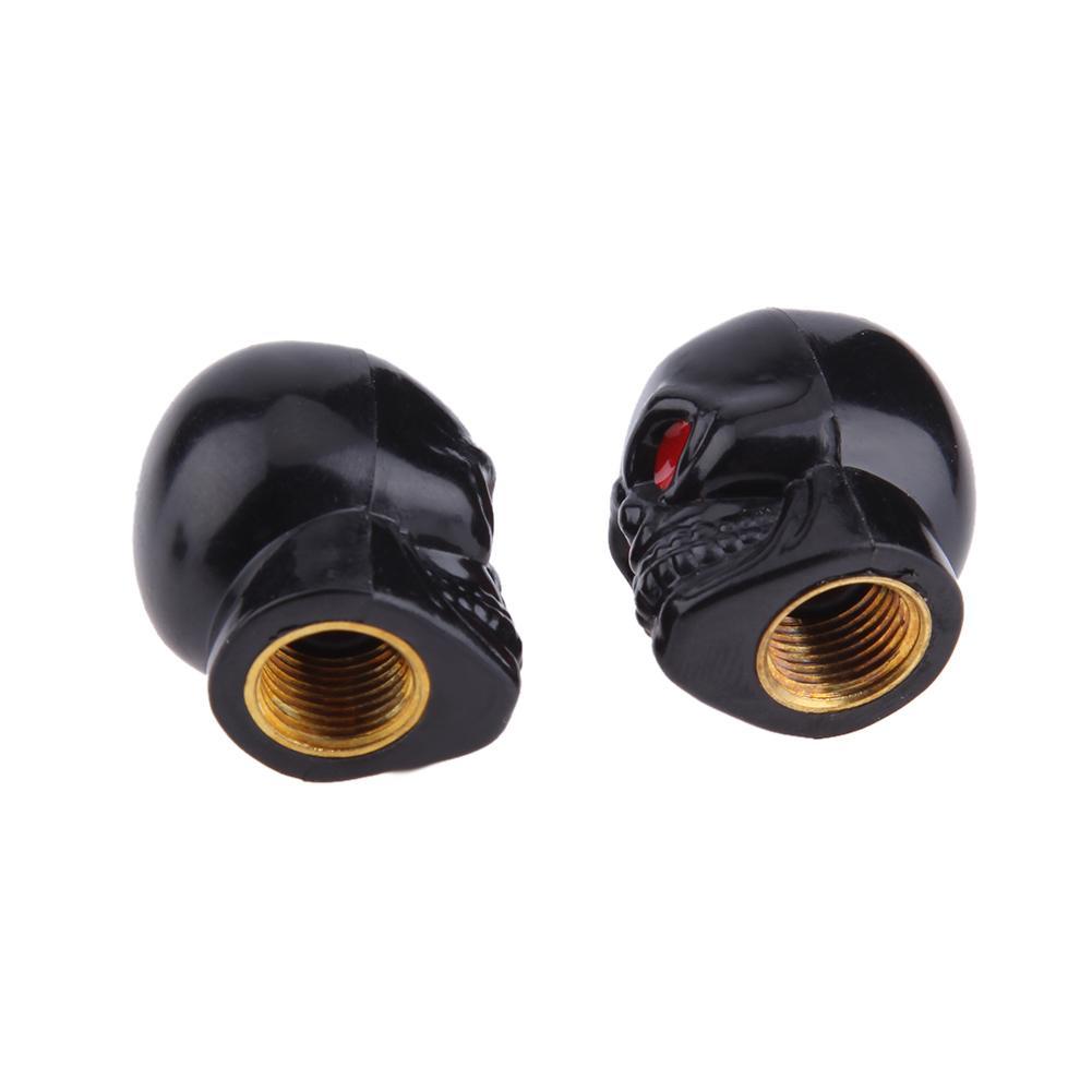 4pcs Skull Car Dust Caps Covers