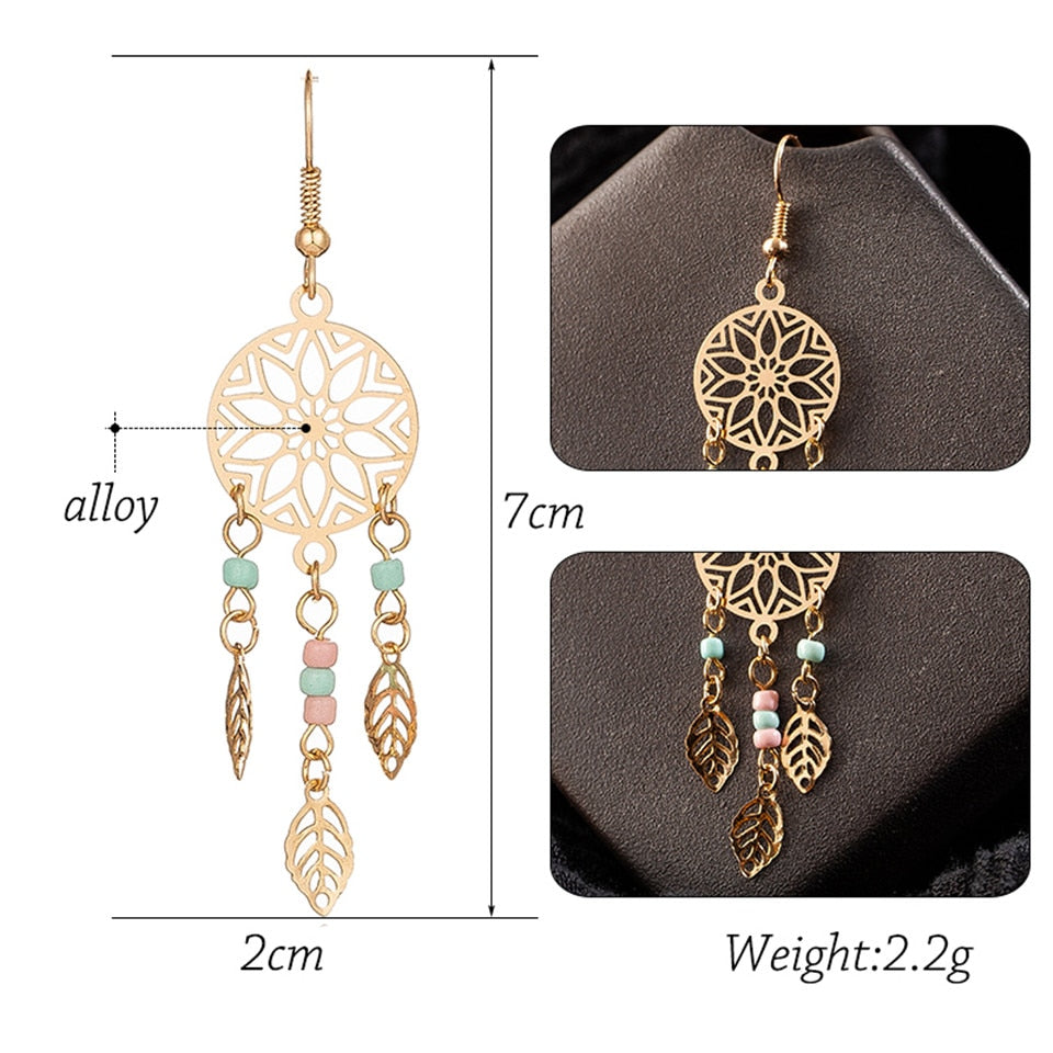 Native Indian Tribal Dream Catcher Earrings