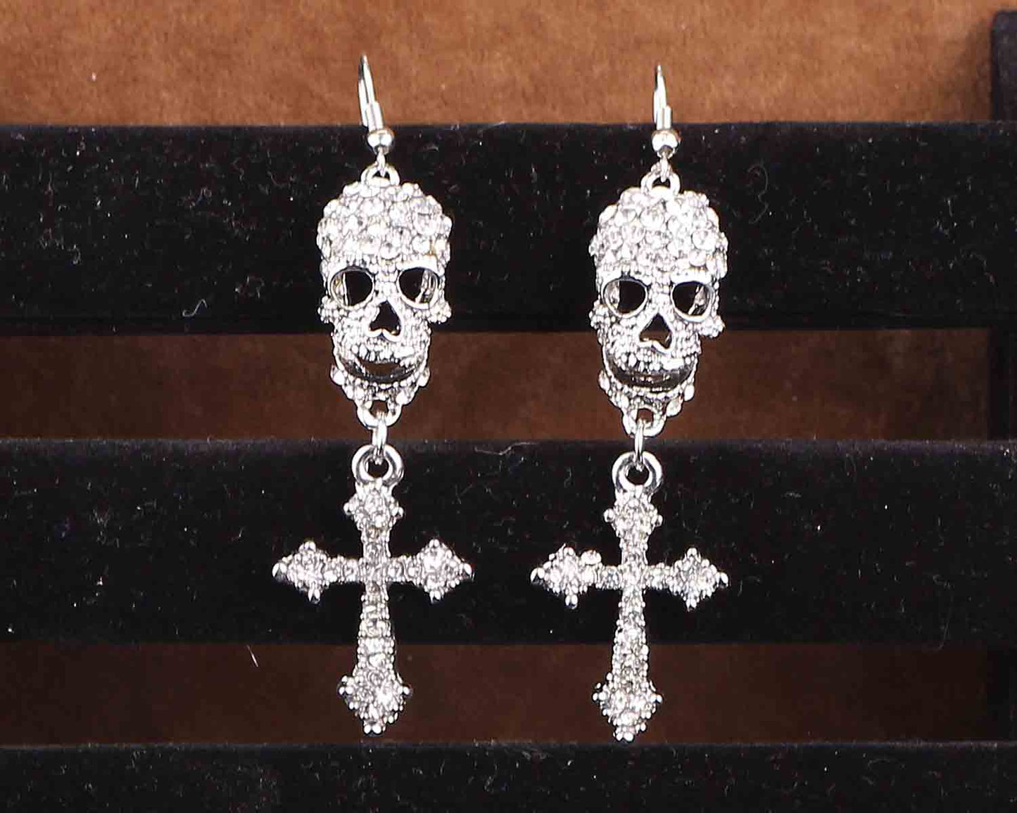 Skull Crystal Earrings