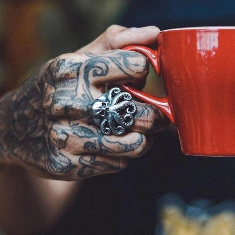 Octopus Skull Ring