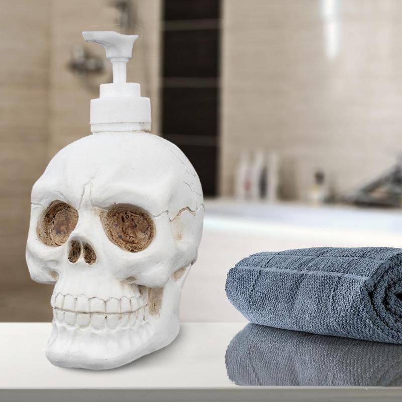 350ml Skull Shape Shampoo Lotion Bottle Liquid Soap Bottle Dispenser
