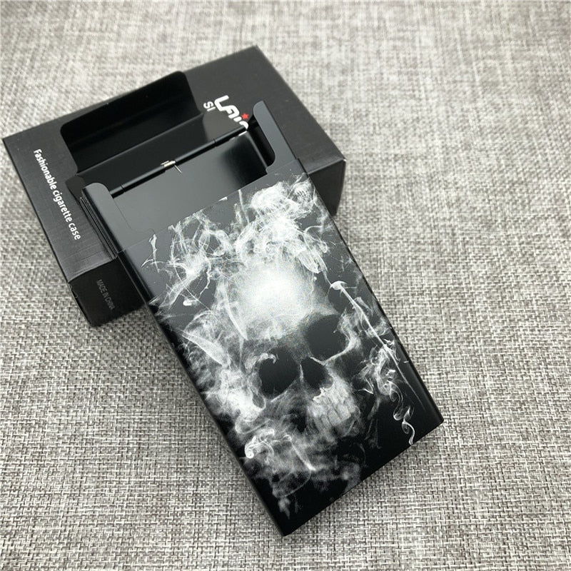 Smoking Skull Cigarette Case