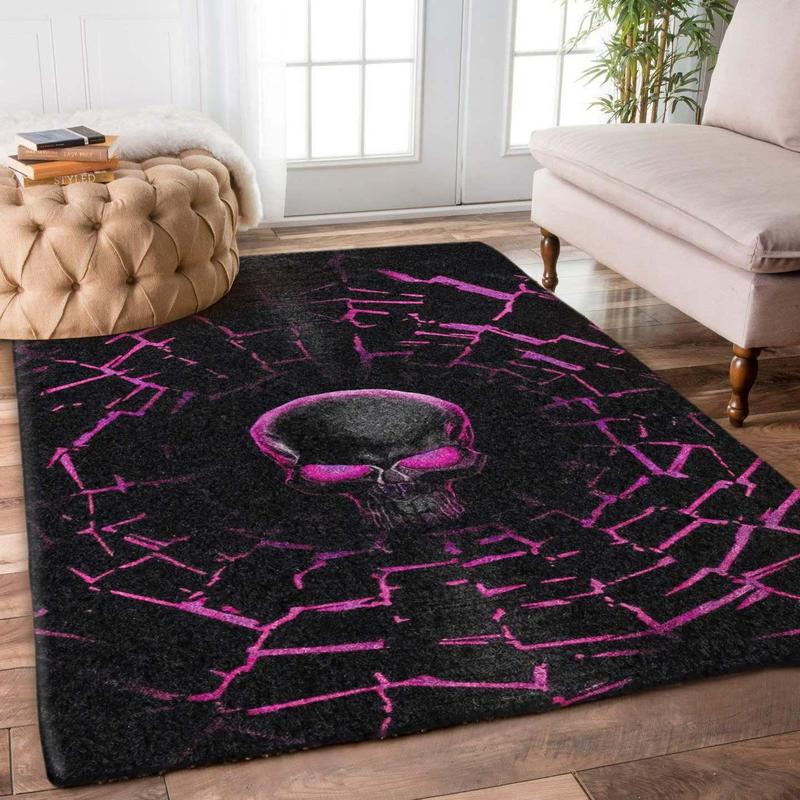 Skull Carpet Living Room Home Decor Sofa Table Rug
