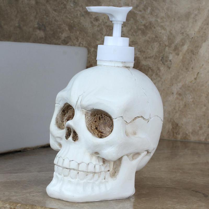 350ml Skull Shape Shampoo Lotion Bottle Liquid Soap Bottle Dispenser