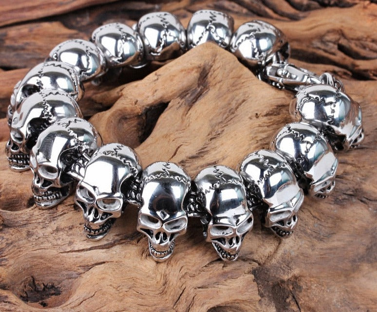 Skull Bracelets With Lots Of Skulls
