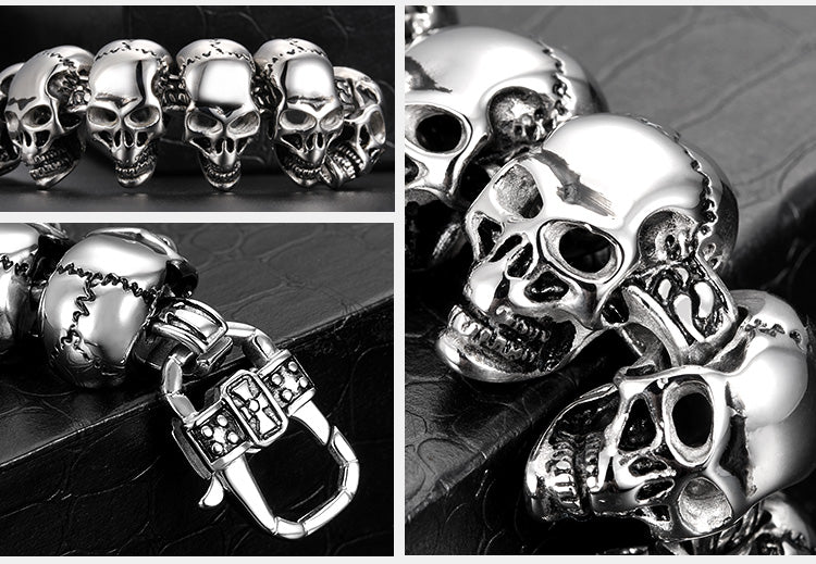 Skull Bracelets With Lots Of Skulls
