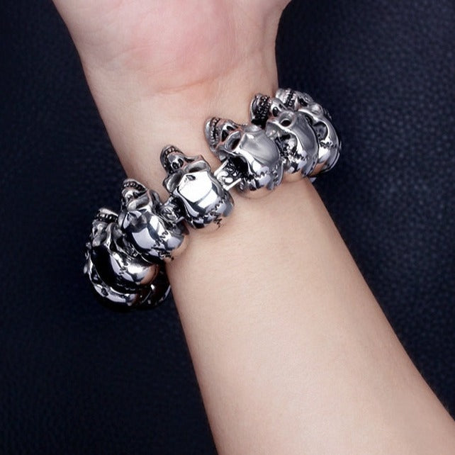 Skull Bracelets With Lots Of Skulls