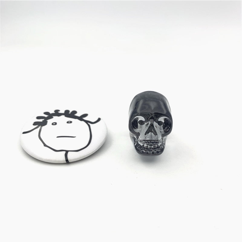 Crystal Skull Cabinet Knob