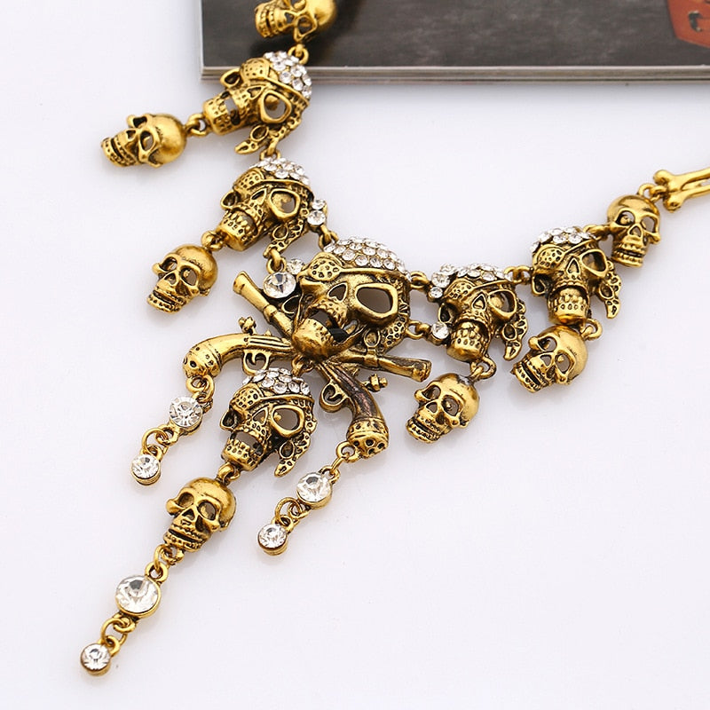 Pirate Skull Necklace for Women Jewelry Accessories