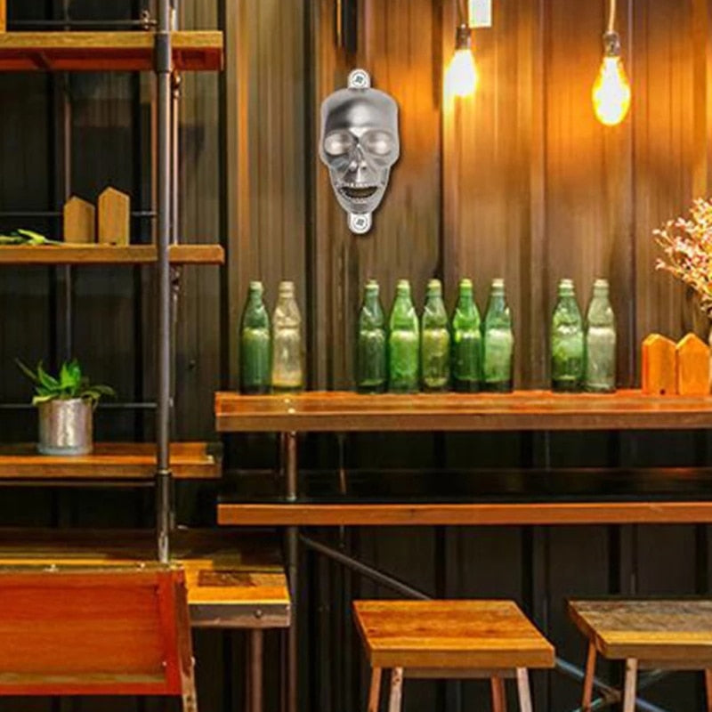 Wall Skull Bottle Opener Home Decoration