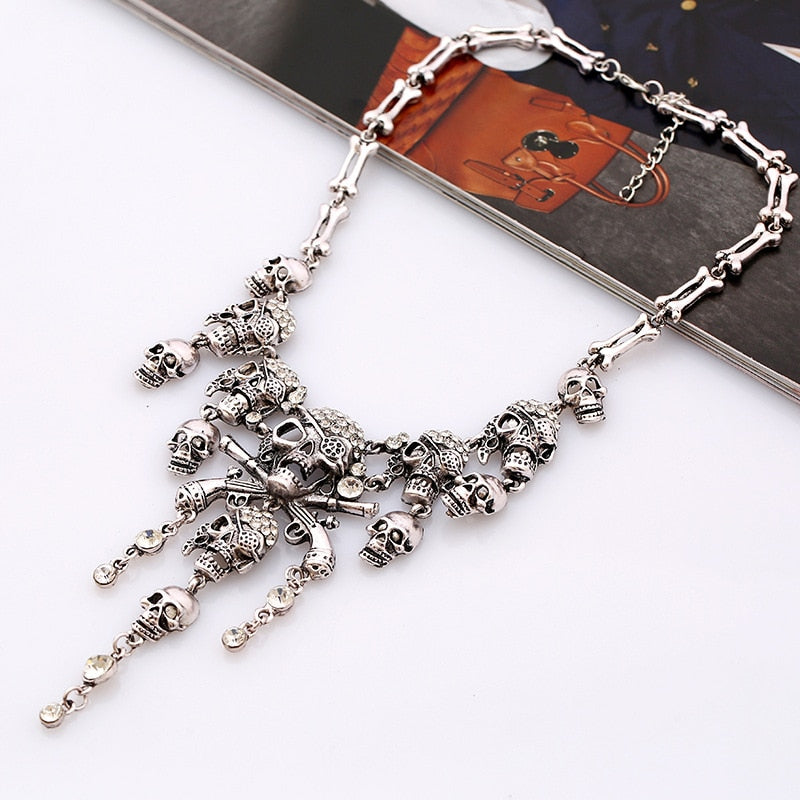 Pirate Skull Necklace for Women Jewelry Accessories