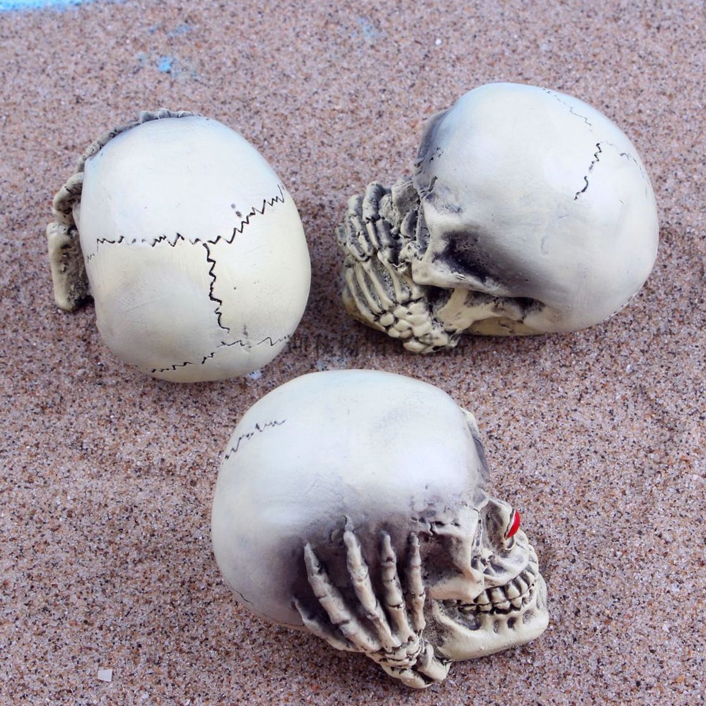 Skull See No Evil Speak No Evil Hear No Evil Statue Home Decoration