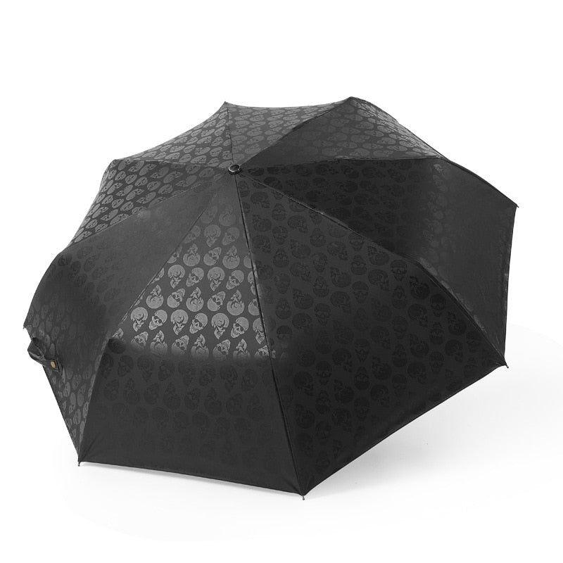 Classic Retro Skull Umbrella Windproof Automatic
