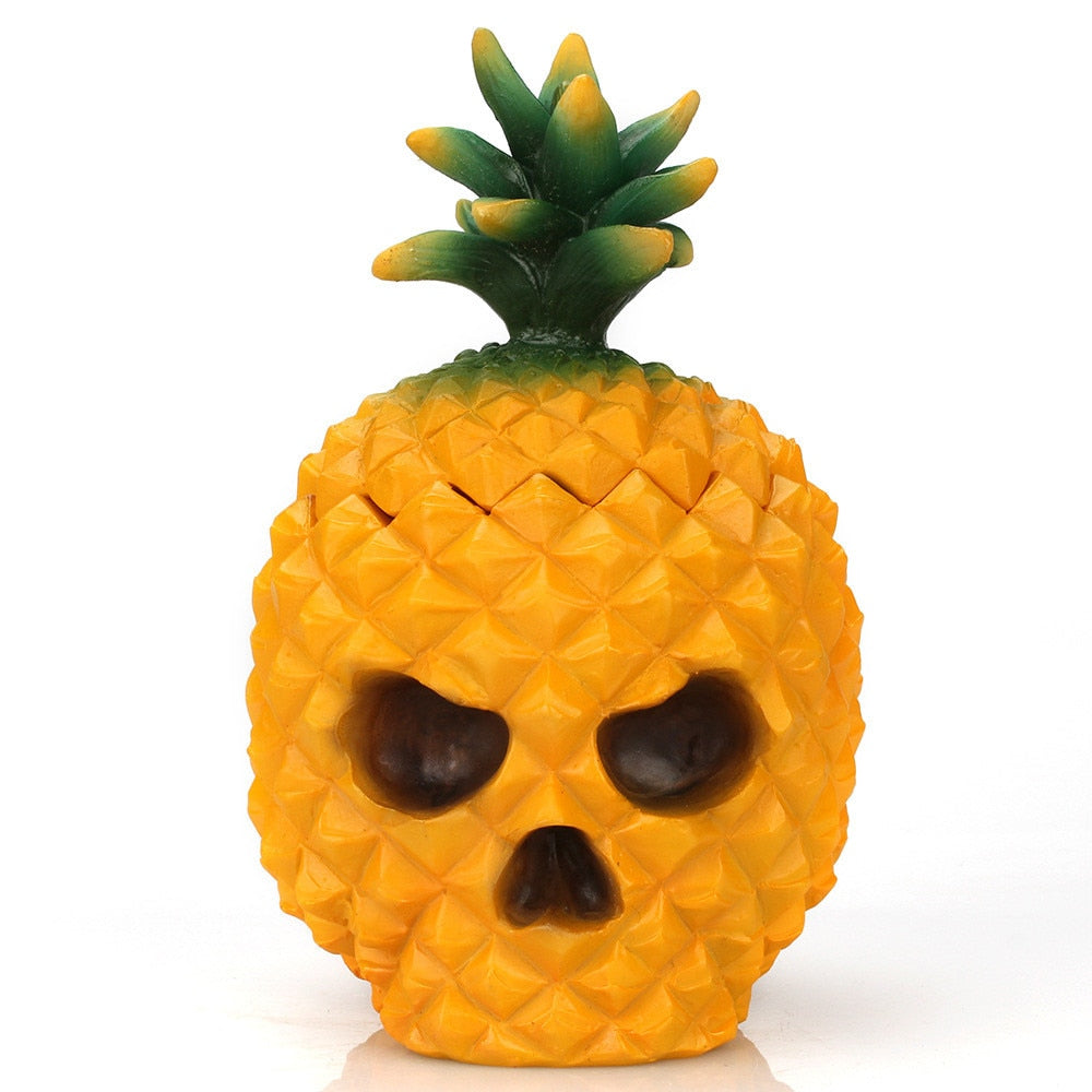Resin Skull Pineapple Storage Figurines