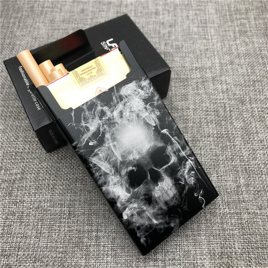 Smoking Skull Cigarette Case