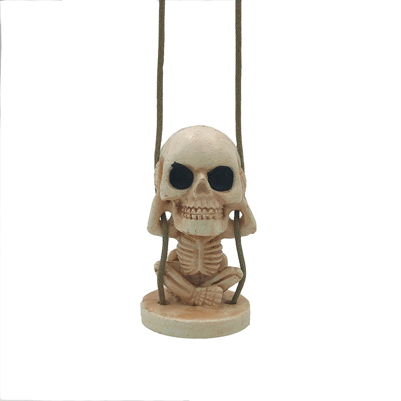 Skull Cute Swing Car Mirror Ornament Accessories