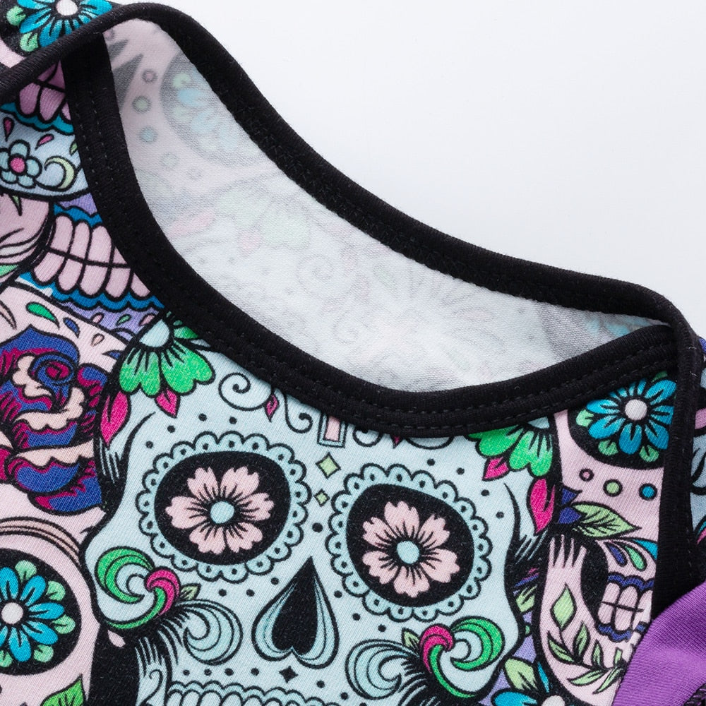 Baby Sugar Skull Bodysuit Print Newborn