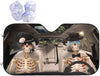 Funny Skull Skeleton Car Windshield Sunshade Halloween Car Accessories