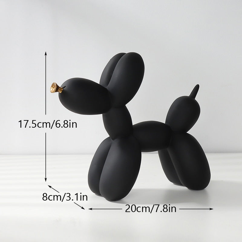 Balloon Dog Figurine Resin Decoration