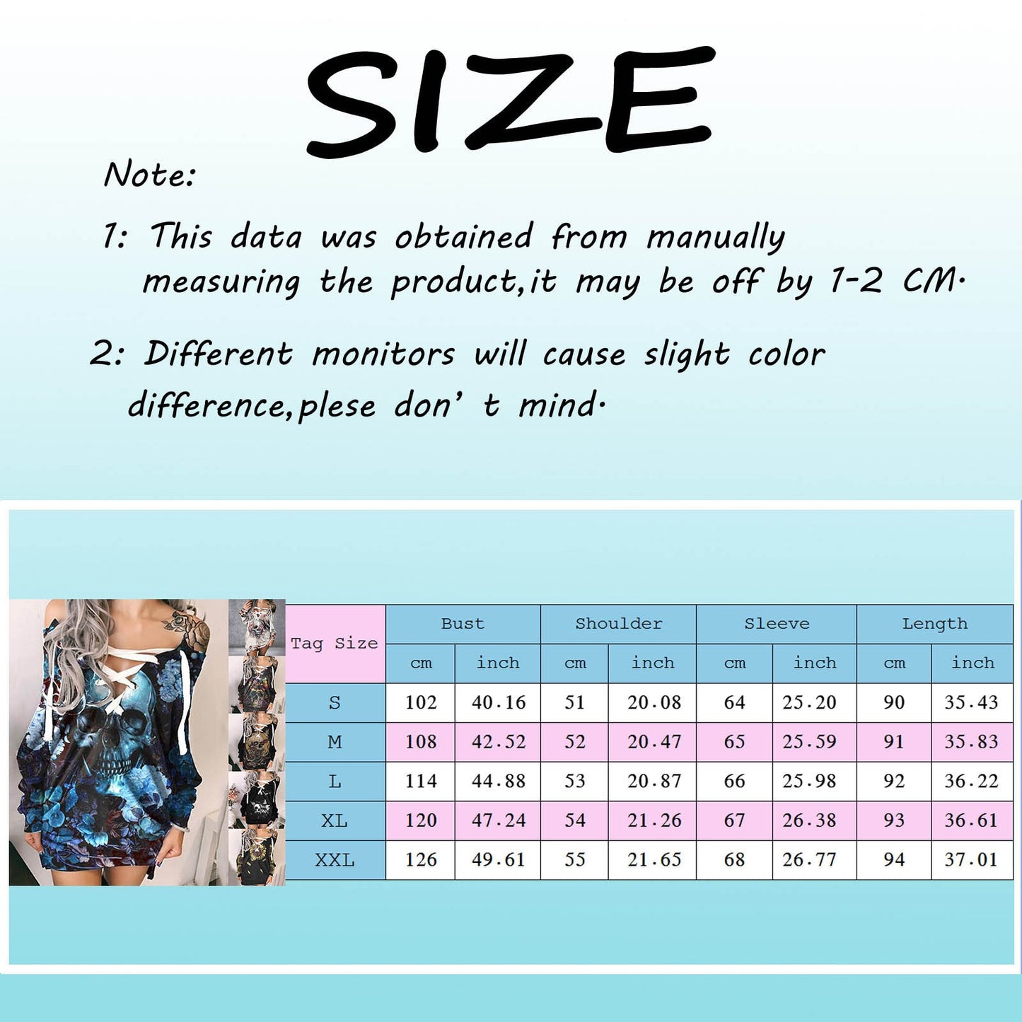 Off-Shoulder Skull Women Dress