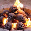6 Items Skull Fire Pits Skulls Decoration Reusable